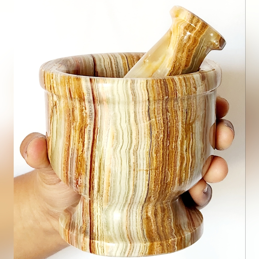 Onyx Mortar and Pestle (Large) - Picture 1 of 8